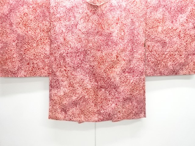 JAPANESE KIMONO / ANTIQUE HAORI / SILK / ALL SHIBORI / ABSTRACT PATTERN